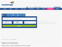 Tablet Screenshot of guatemala.muchoviaje.com