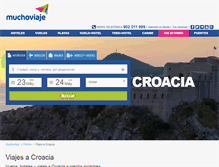 Tablet Screenshot of croacia.muchoviaje.com