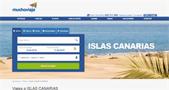 Desktop Screenshot of canarias.muchoviaje.com
