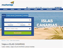 Tablet Screenshot of canarias.muchoviaje.com