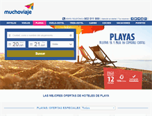 Tablet Screenshot of hoteles-playa.muchoviaje.com