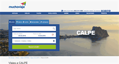 Desktop Screenshot of calpe.muchoviaje.com