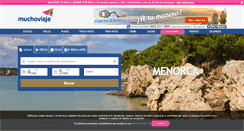 Desktop Screenshot of menorca.muchoviaje.com