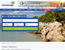 Tablet Screenshot of menorca.muchoviaje.com
