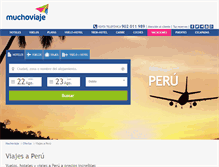 Tablet Screenshot of peru.muchoviaje.com