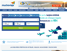 Tablet Screenshot of muchoviaje.com