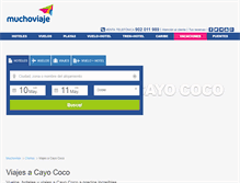 Tablet Screenshot of cayo-coco.muchoviaje.com