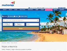 Tablet Screenshot of isla-mauricio.muchoviaje.com